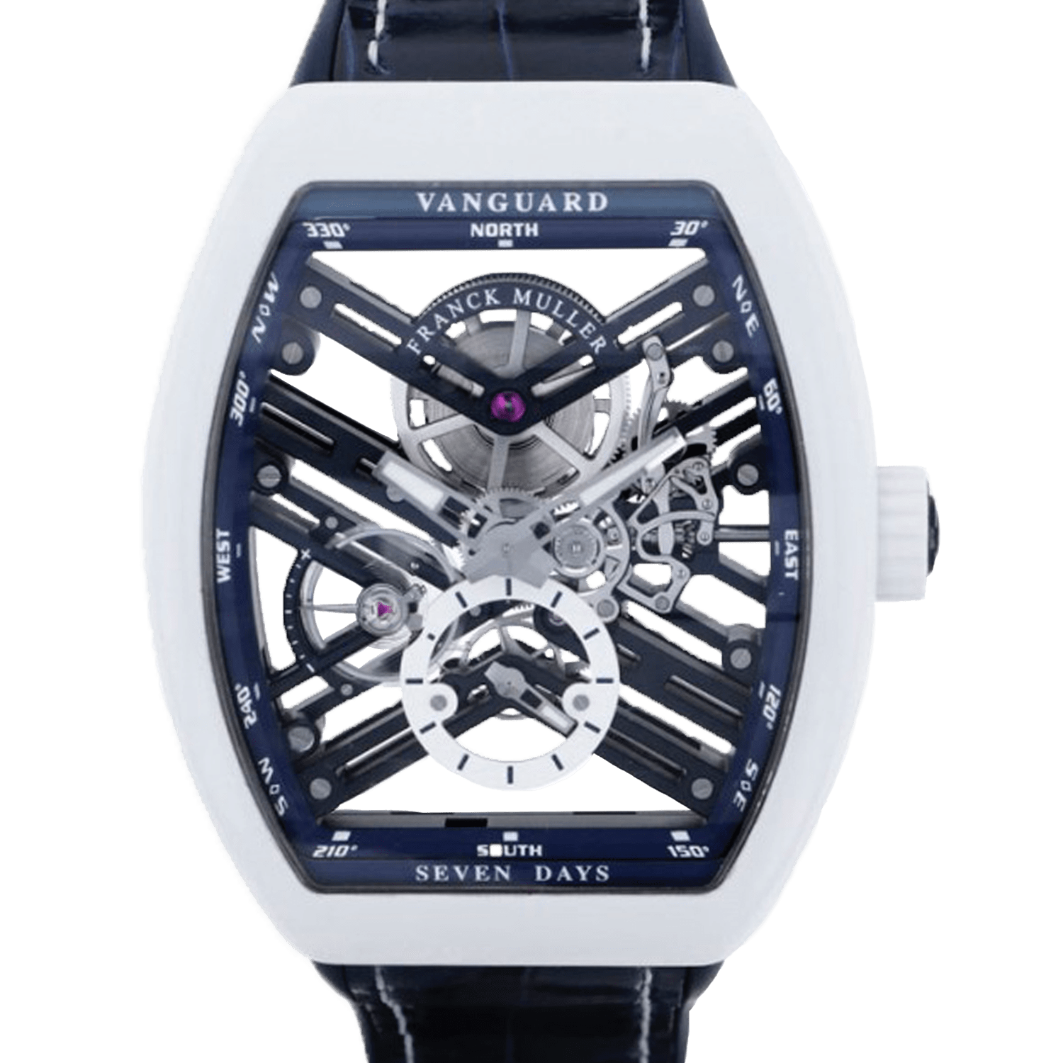 super clone FRANCK MULLER watch VANGUARD V45 SEVEN DAYS LIMITED EDITION V 45 S6 SQT TT BC BL LE